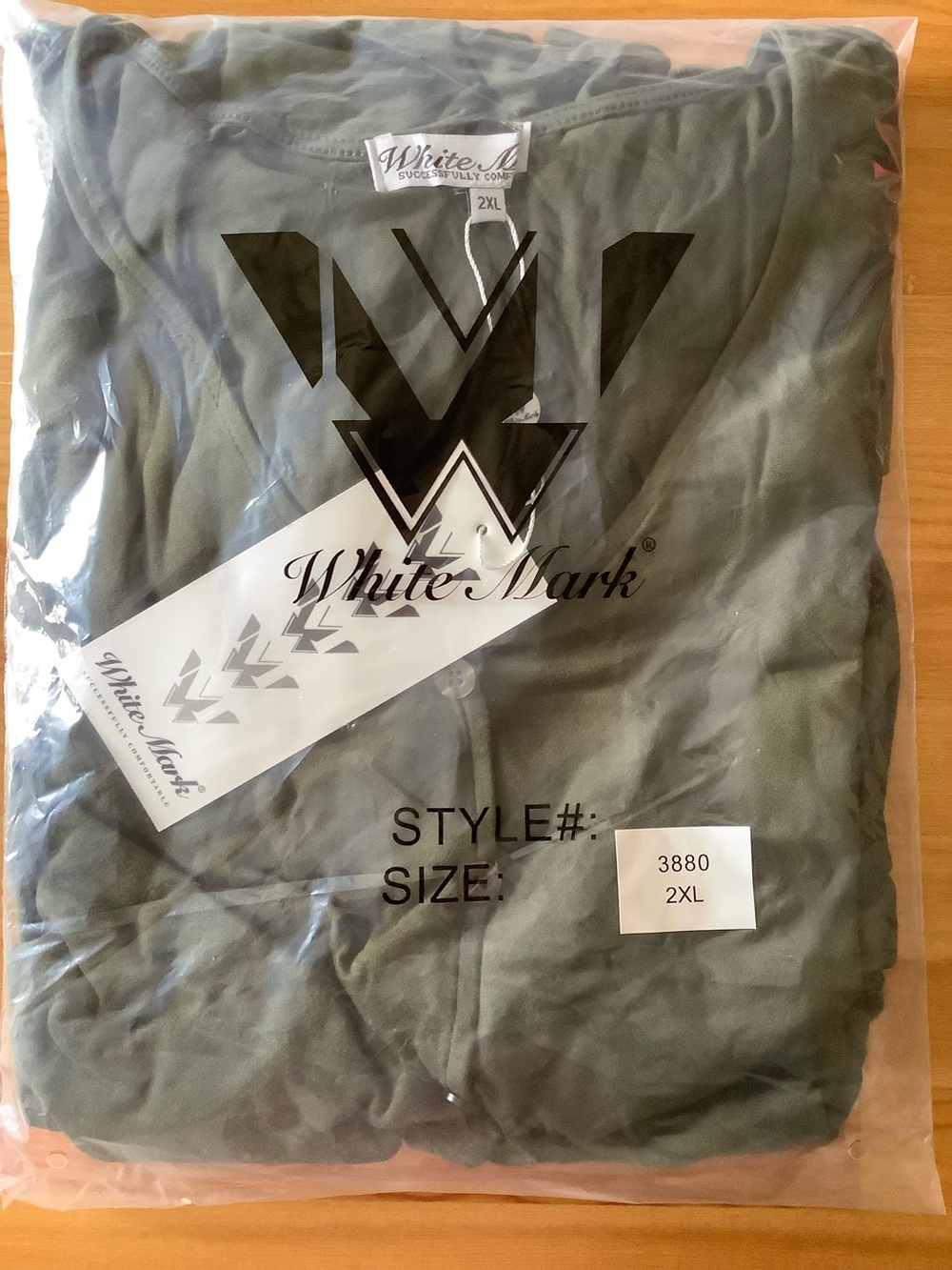 White Mark~ short sleeve V-neck tiered midi dress~2X